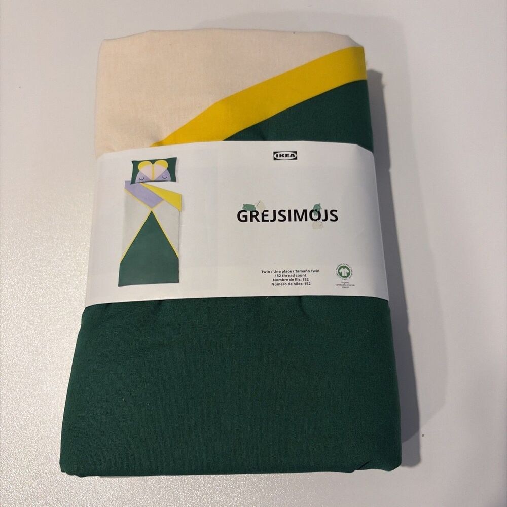 IKEA Grejsimojs Twin Size Duvet Cover And Queen Size Pillowcase